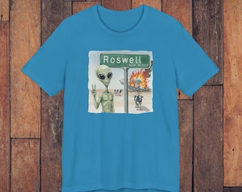 Roswell New Mexico Alien T-Shirt: Retro UFO Space Nerd Tee
