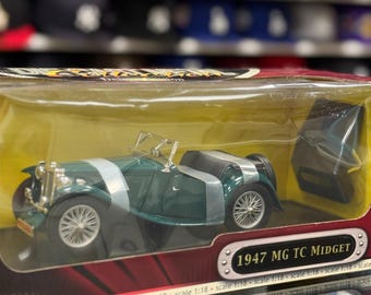 MG TC Midget 1947 Verte - Road Signature 1/18 - Miniature Occasion Avec Boîte