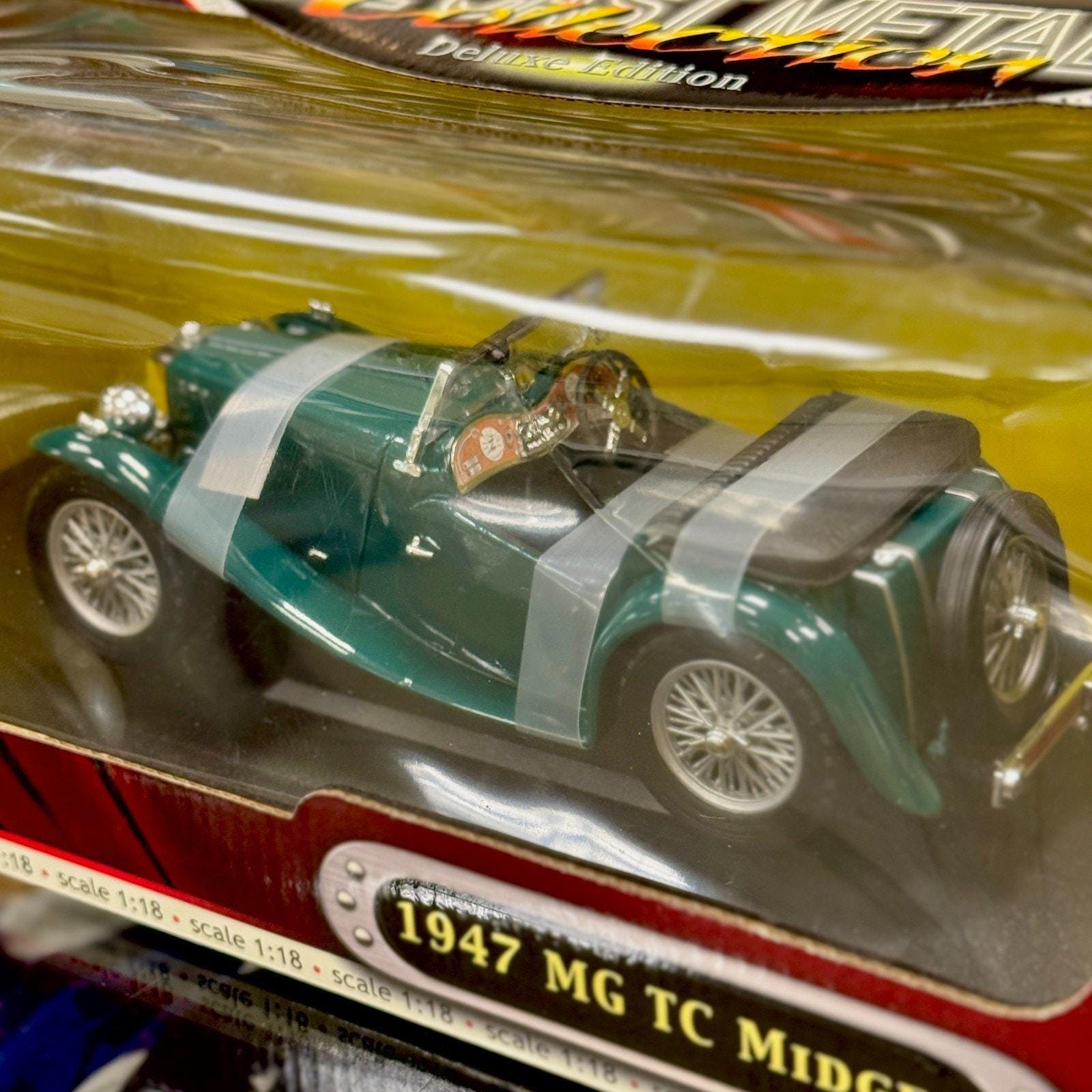 1/18 1947 MG TC Midget Green Road Signature Diecast Model Car - Etsy