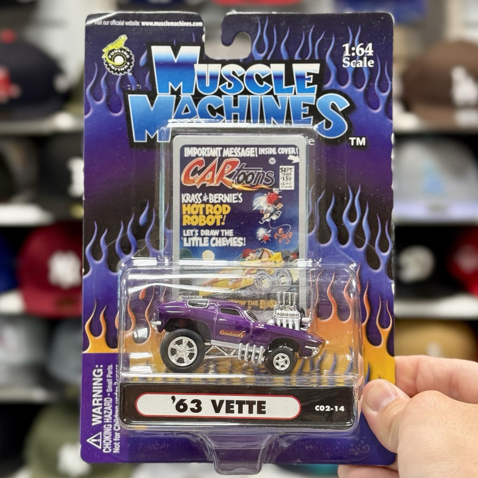 1963 Corvette C02-14 Purple Muscle Machines 1/64 Scale - Etsy
