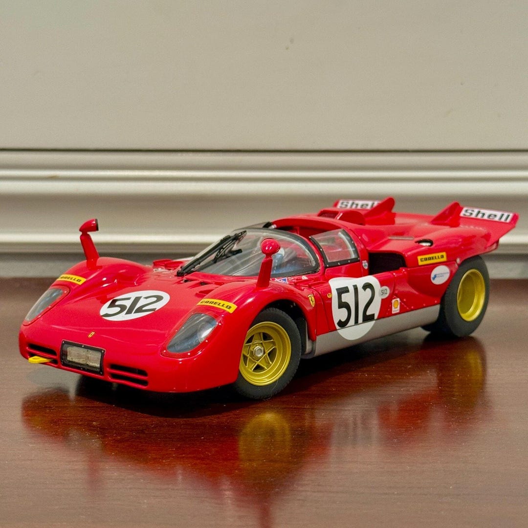 Hot Wheels Elite 1/18 1970 Ferrari 512S Nick Mason Pink Floyd