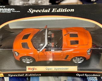 1/18 Opel Speedster Orange Vintage Diecast Sports Car European
