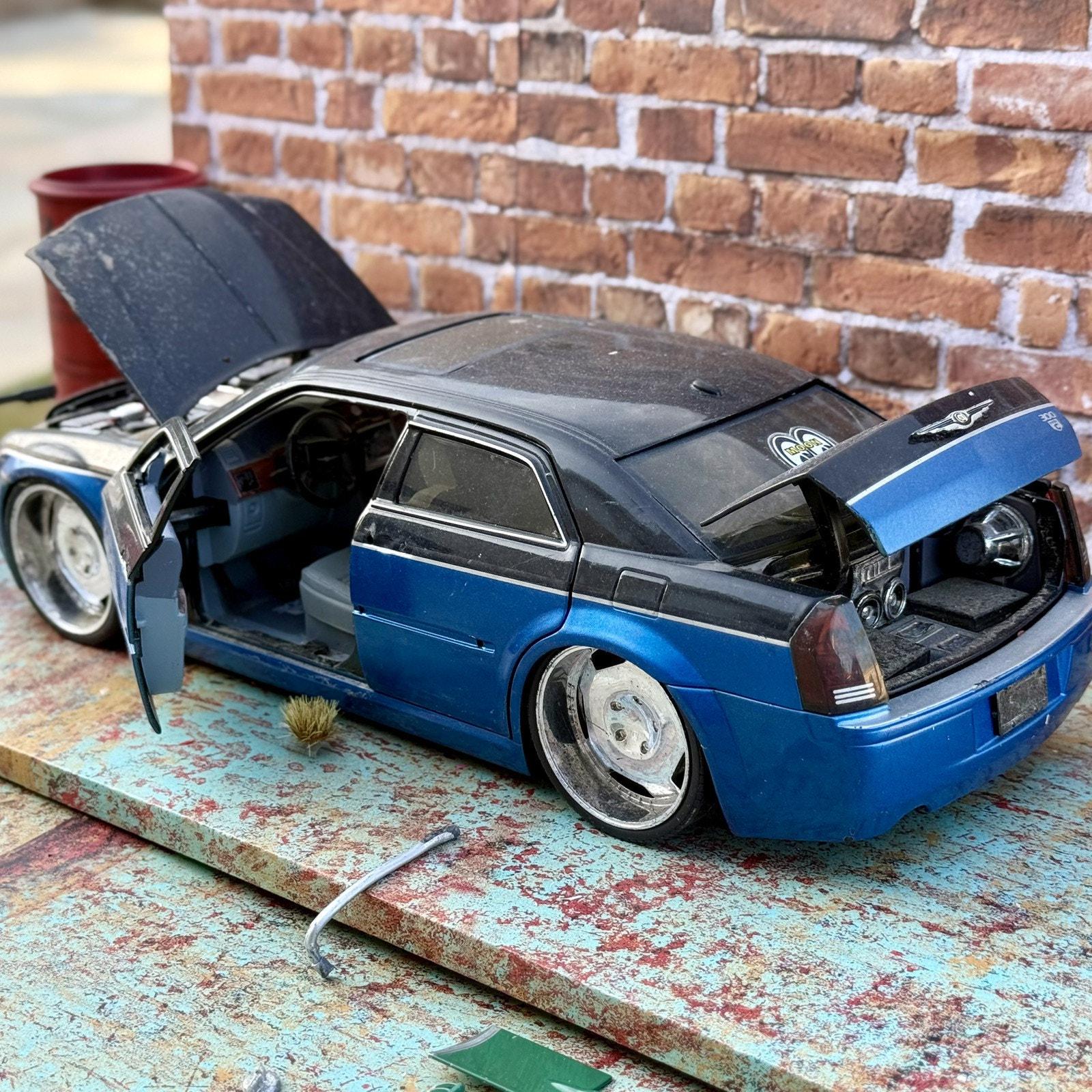 1/18 Scale Chrysler 300C Blue/black JADA DUB City | Diorama Model