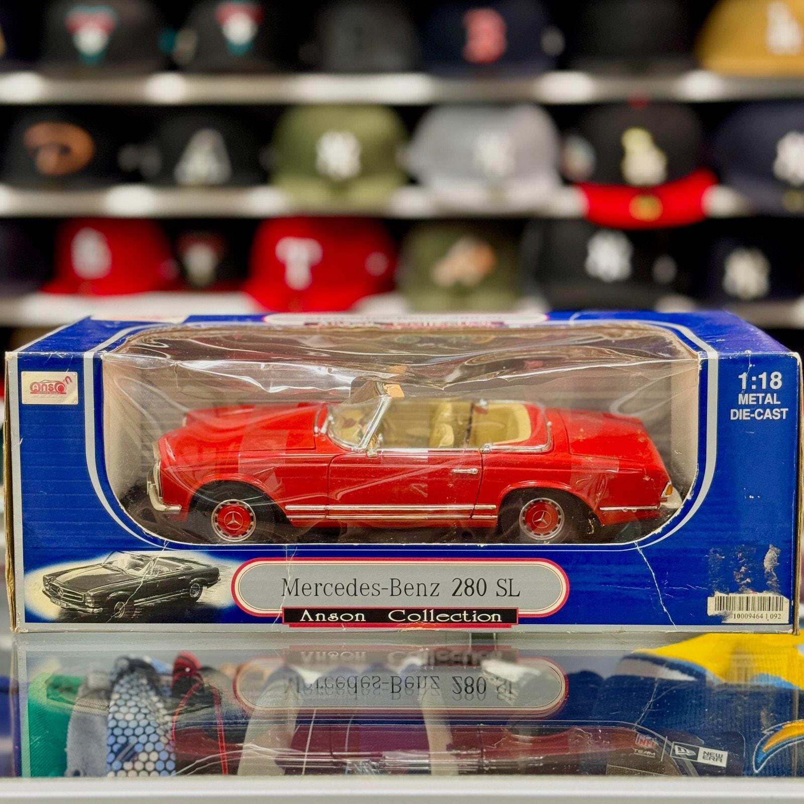 ミニカー ANSON Mercedes-Benz 280SL 1/18 1/18 Mercedes Benz 280SL Red Anson Classics Diecast Car | New - Etsy