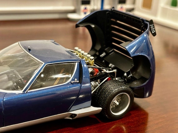Kyosho 1:18 Lamborghini Miura Jota SVR Blue Diecast Model Car