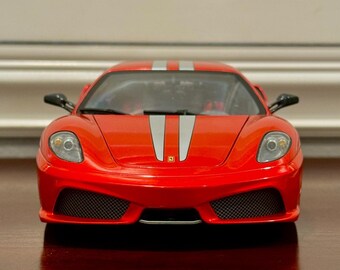 1/18 Ferrari F430 Scuderia Red With Silver Stripes Hot Wheels