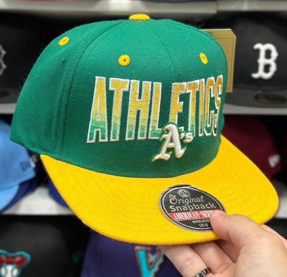 Oakland Athletics Snapback Vintage American Needle Green/Yellow | New Old Stock
