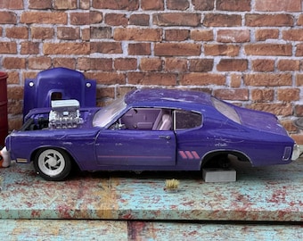 1/18 Scale Chrysler 300C Blue/black JADA DUB City | Diorama Model