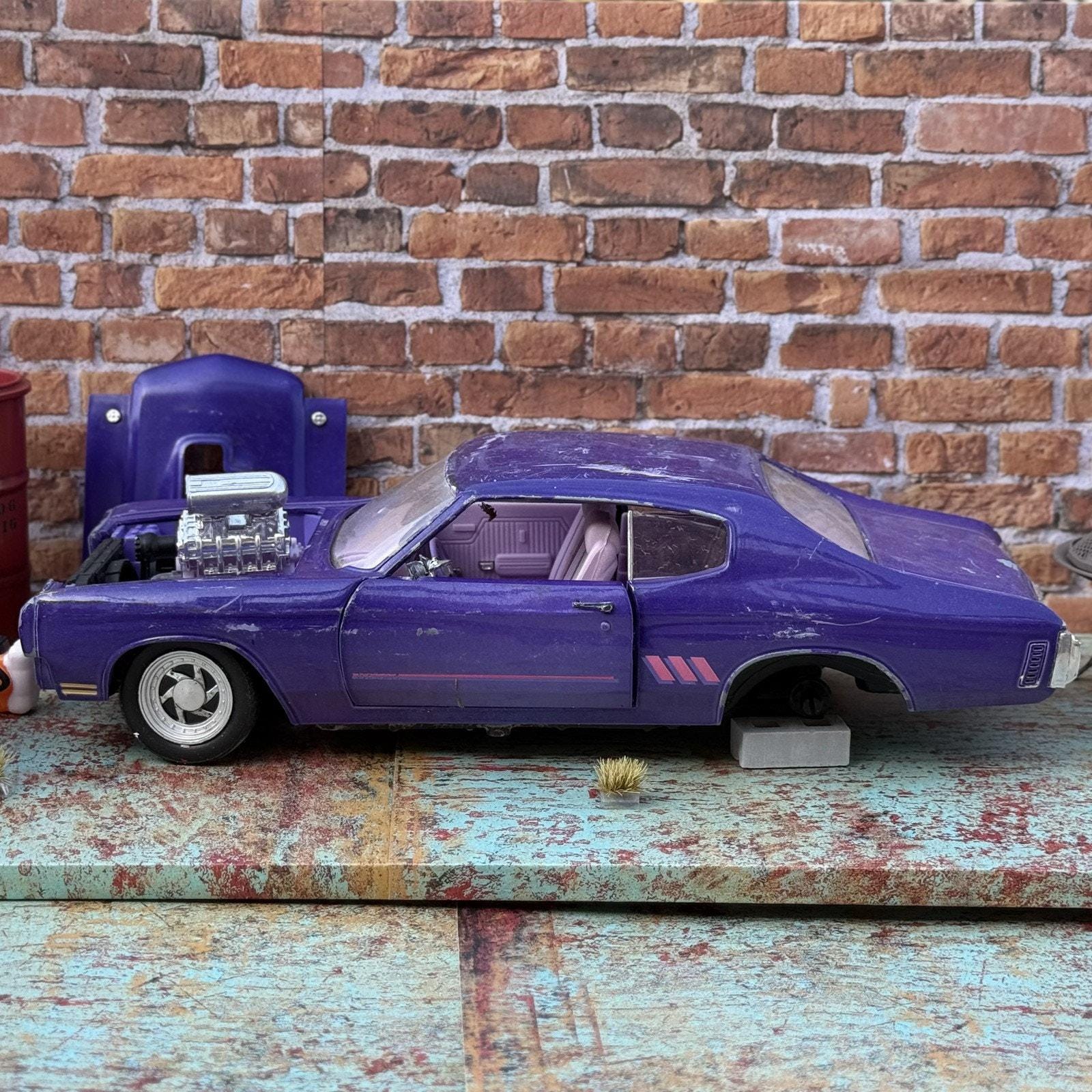 1/18 1970 シボレーシェベルSS CHEVELLE PRO STREET 1/18 Scale 1970 Chevy Chevelle Street Machine Purple ERTL