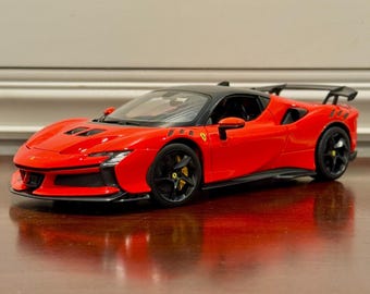 1/18 Ferrari F430 Scuderia Red With Silver Stripes Hot Wheels