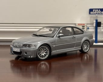 1/18 Autoart BMW 3.0 CSI Blue Diecast Model Car | Extremely Rare