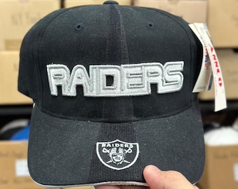 Casquette Snapback Vintage Youngan Los Angeles Raiders – Noire Années 90