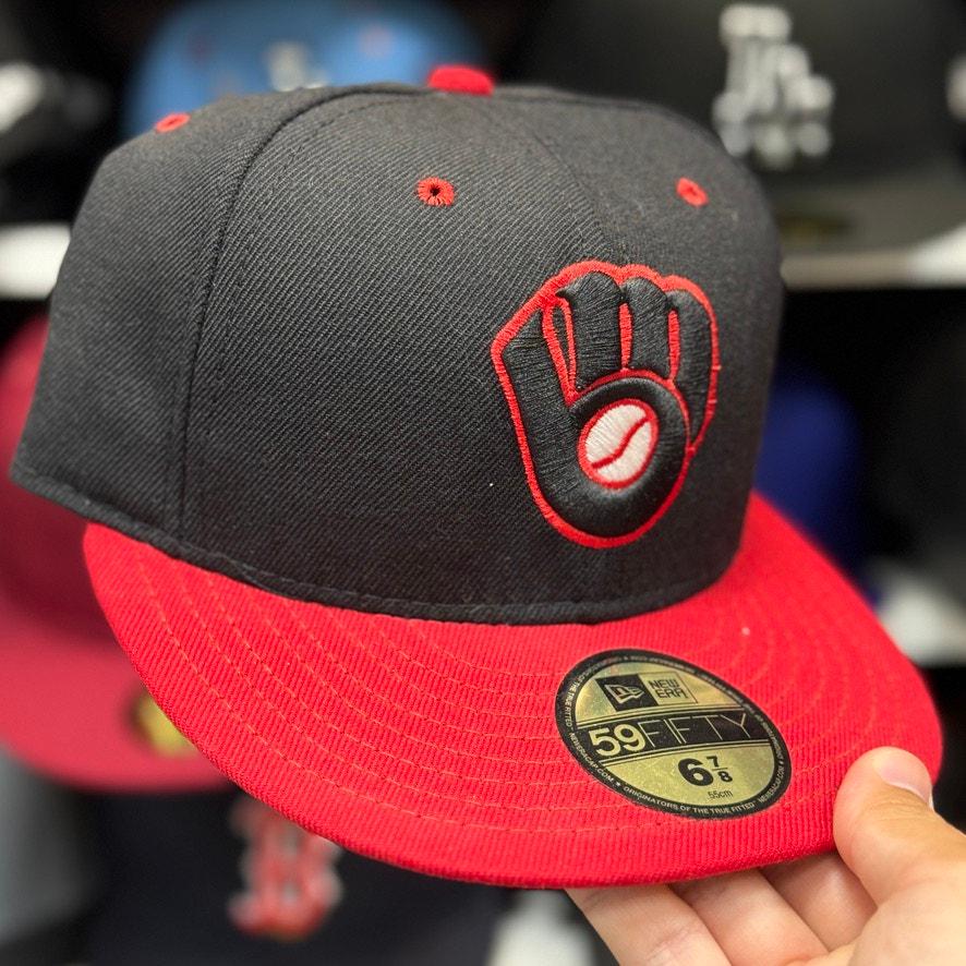 B60 ニューエラ 59fifty ブルワーズ usa製 ヴィンテージ 1560 ニューエラ ミルウォーキー・ブルワーズ 59FIFTY フィットハット