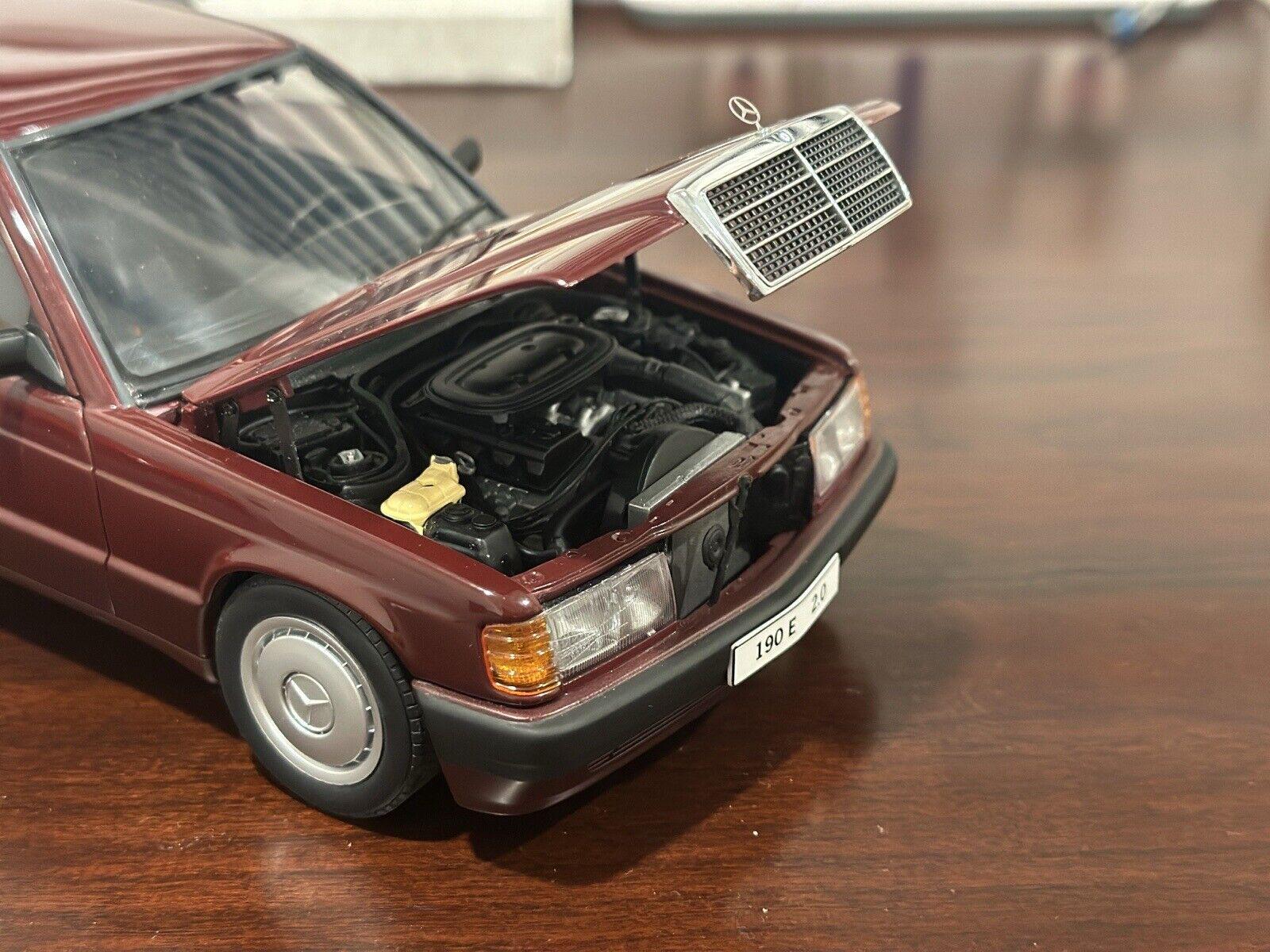 Autoart 1/18 Mercedes Benz 190E 2.0 Barolo Red | Very Rare - Etsy