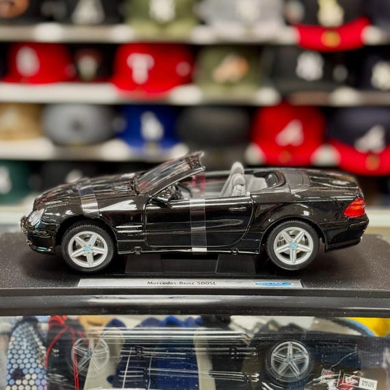 ベンツ SL500 1/18 ミニカー 1/18 Norev 1989 Mercedes Benz 500 SL Convertible (Dark Blue
