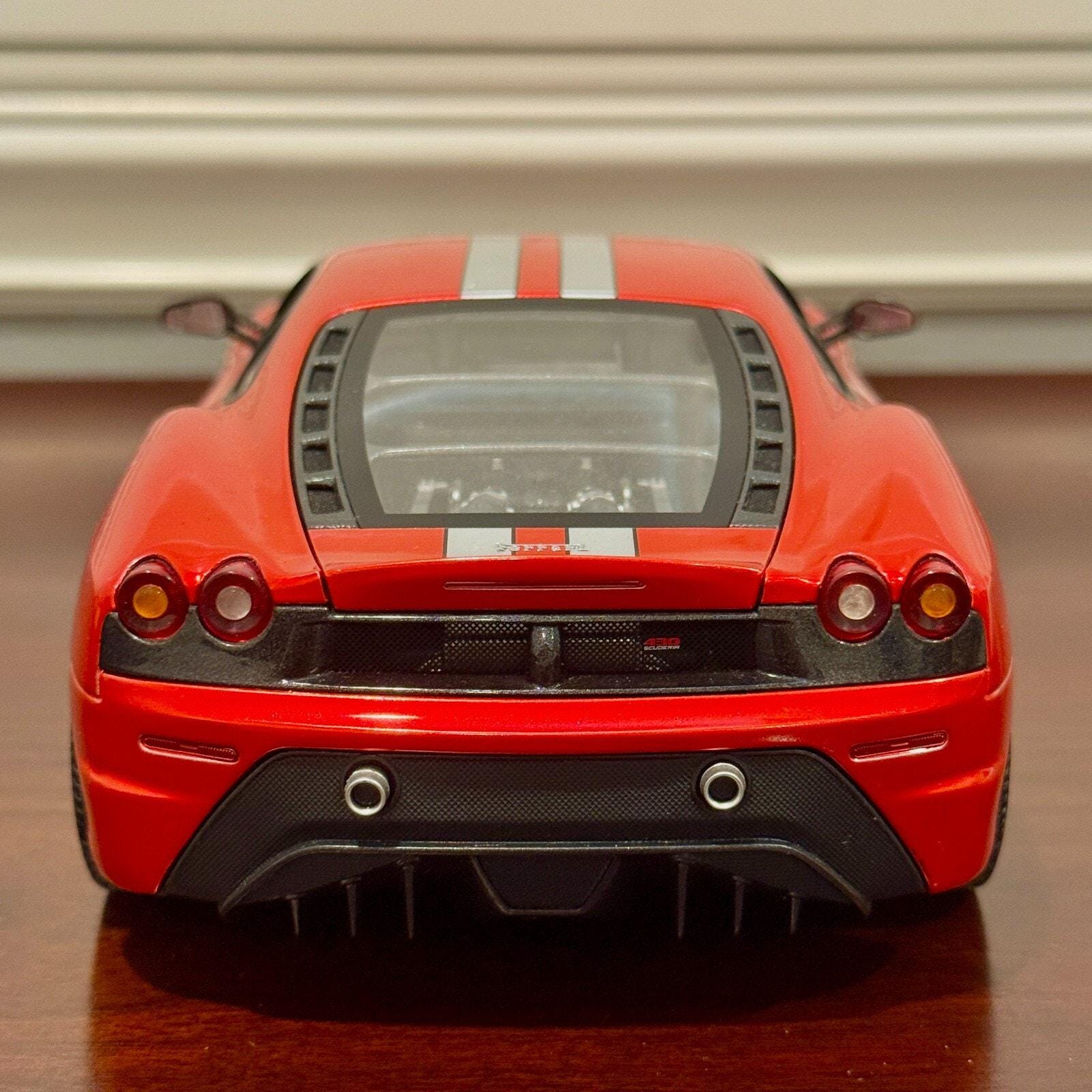 1/18 Ferrari F430 Scuderia Red With Silver Stripes Hot Wheels