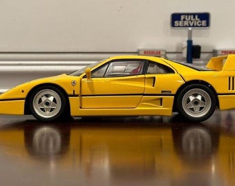1/18スケール フェラーリ F40 イエロー ホットウィール エリート