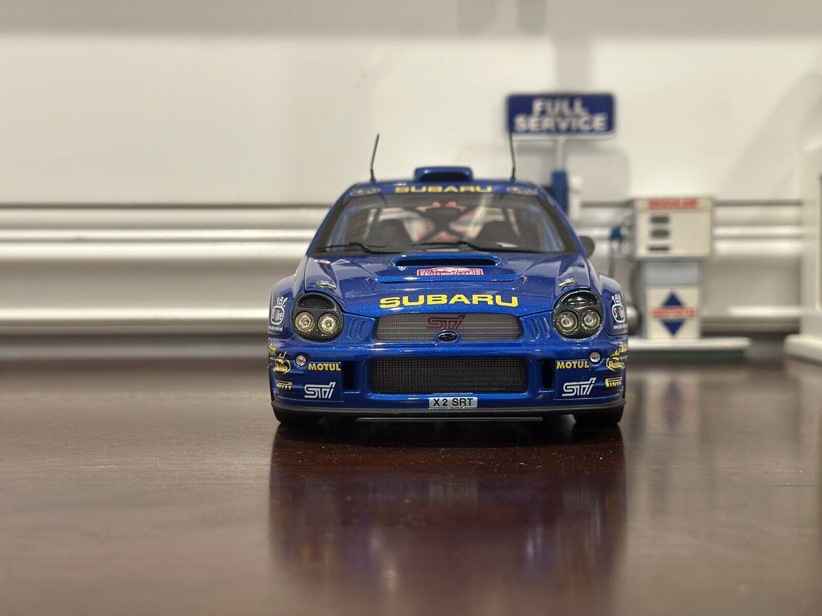 Subaru Impreza WRC 1/18 – AutoArt – Réplique Burns/Reid – Bleu Rallye