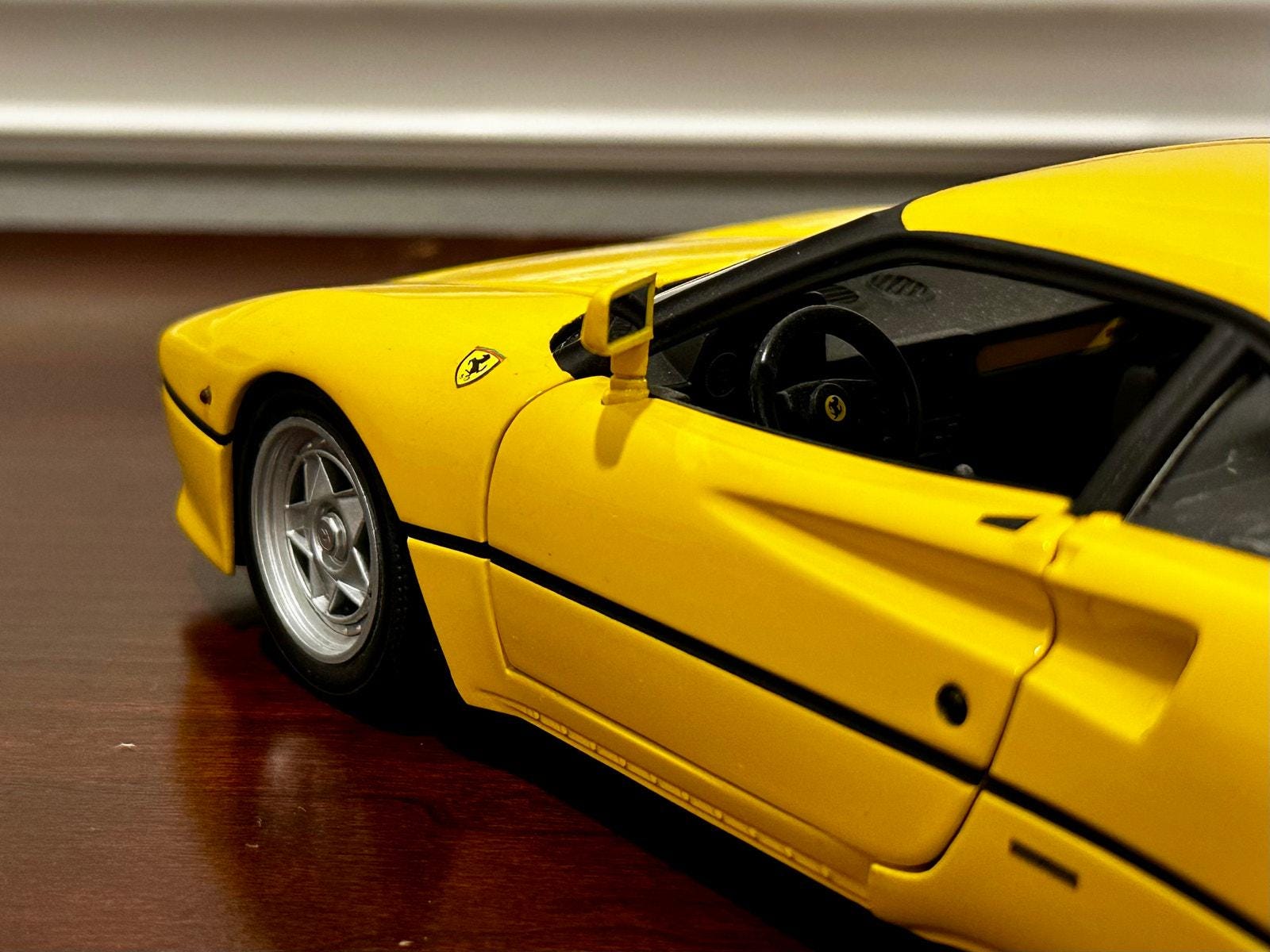 1/18 Ferrari 288 GTO Yellow Hot Wheels Elite | Rare in Box - Etsy