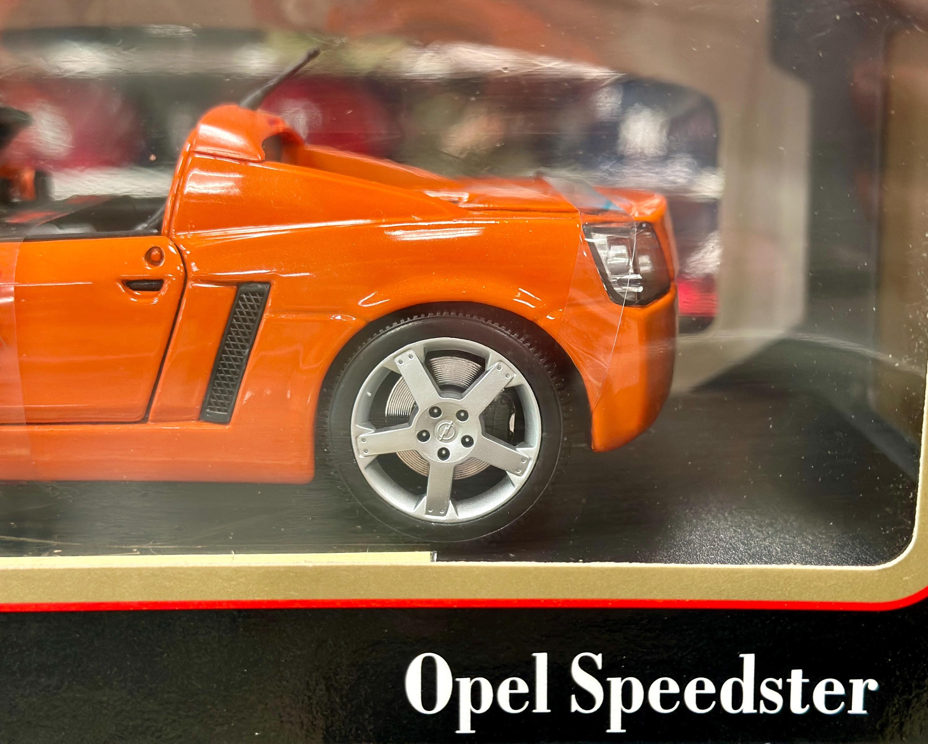 1/18 Opel Speedster Orange Vintage Diecast Sports Car European