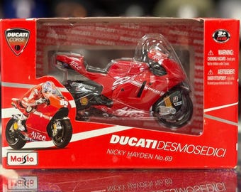 1/18 Ducati Corse Desmosedici „Nicky Haden #69” Motocykl wyścigowy Maisto | Rzadki