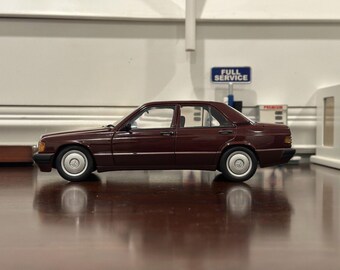 Autoart 1/18 Mercedes Benz 190E 2.0 Barolo Red | Very Rare - Etsy