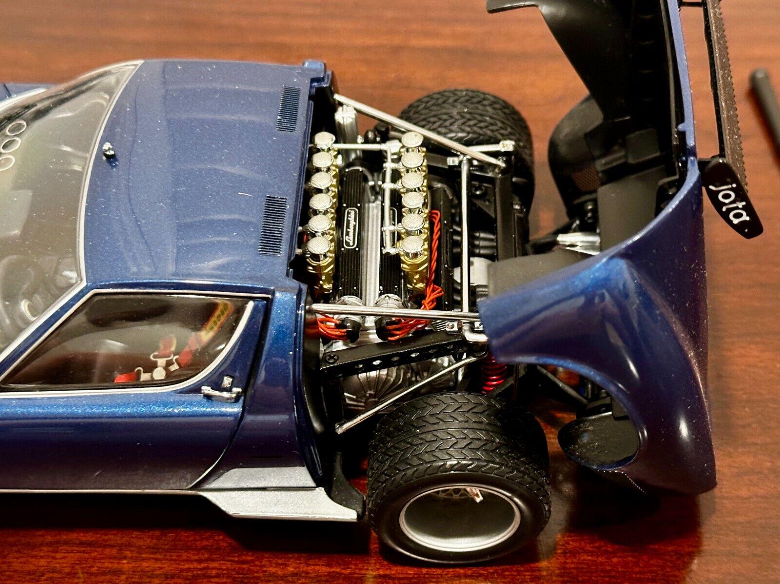 Lamborghini Miura Jota SVJ Blue Kyosho 1/18 | Rare - Etsy