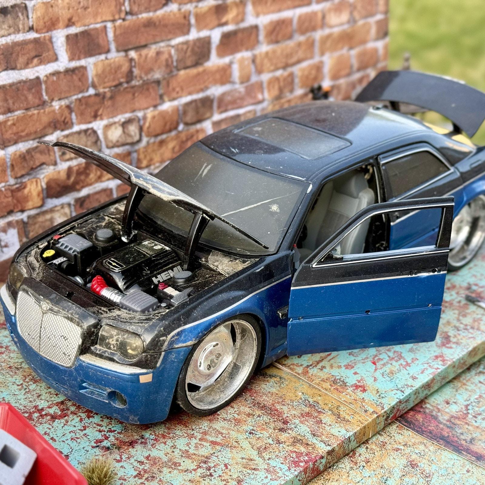1/18 Scale Chrysler 300C Blue/black JADA DUB City | Diorama Model