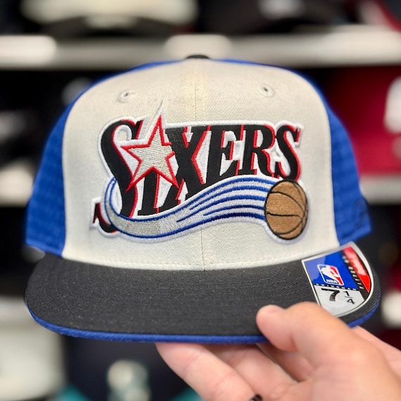Reebok Vintage Philadelphia 76ers Fitted Hat Blue/white | Multiple