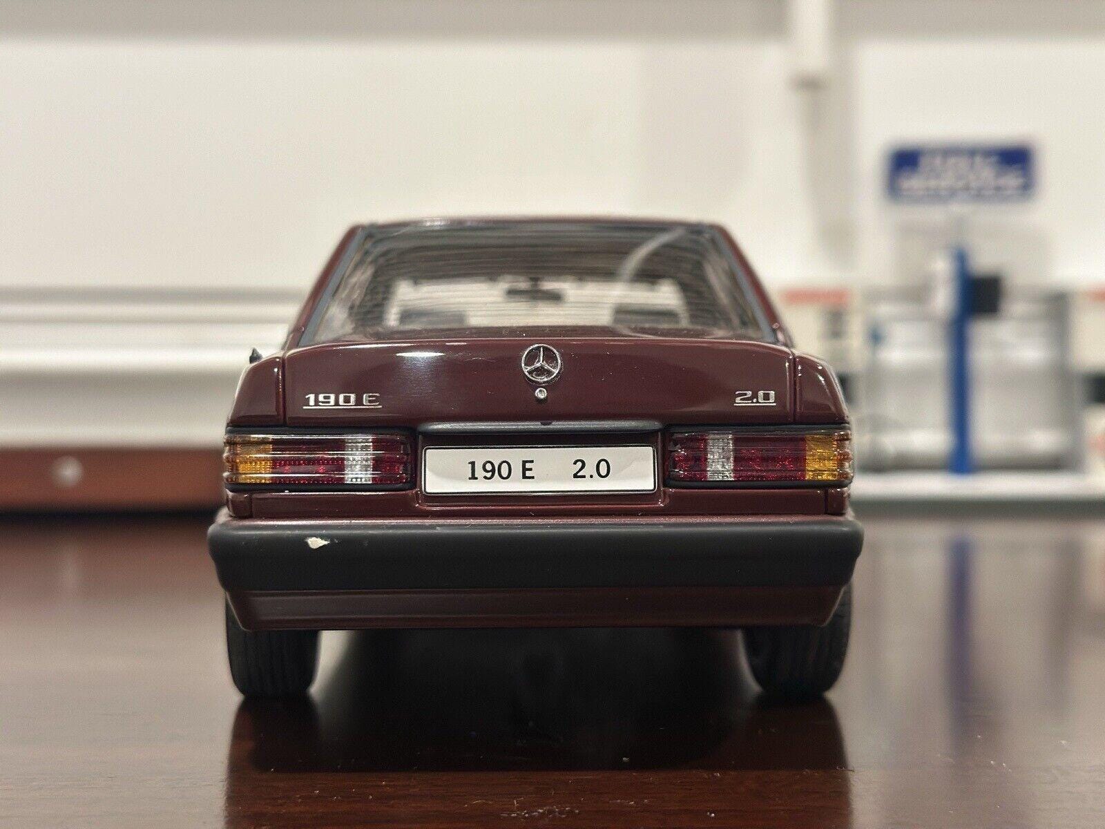 Autoart 1/18 Mercedes Benz 190E 2.0 Barolo Red | Very Rare - Etsy