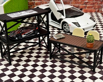 Modèle de voiture en alliage à l'échelle 1/64 - Accessoires pour