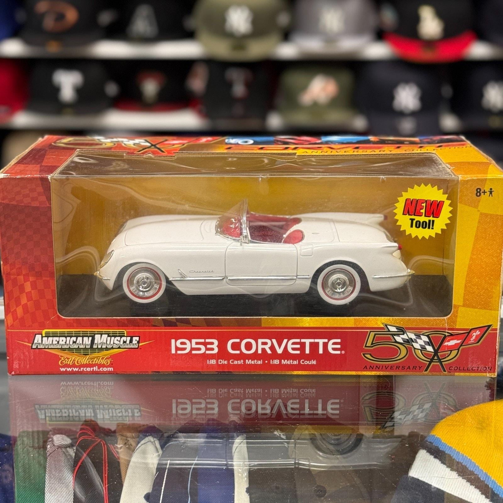 1:18ミニカー☆1953 Corvette ヤンキース特別版 MINIATURE CAR,1/18