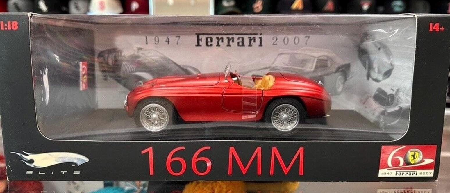 1/18 Scale Ferrari 125 S 60th Anniversary Red Hot Wheels Elite
