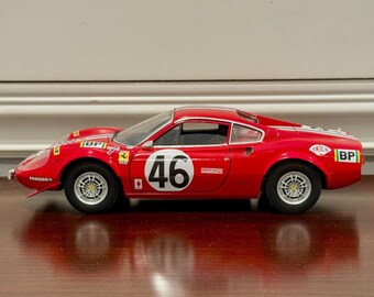 Hot Wheels Elite 1/18 Ferrari Dino 246 GT Race Configuration