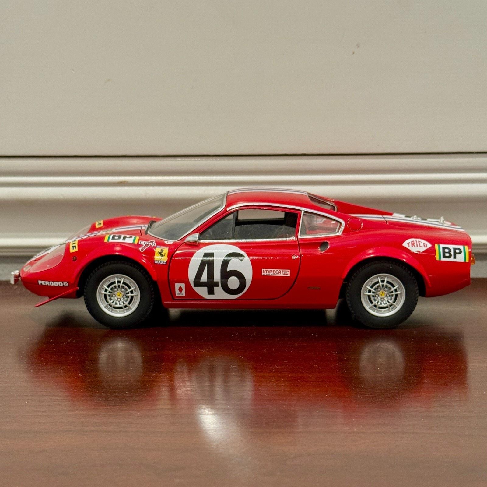 Hot Wheels Elite 1/18 Ferrari Dino 246 GT Race Configuration