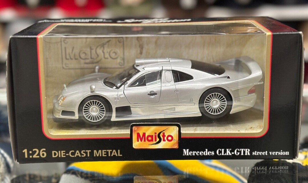 1/26 Mercedes Benz CLK GTR Street Version Vintage Scale Model Car