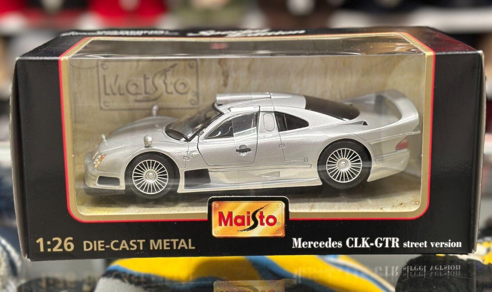 1/26 Mercedes Benz CLK GTR Street Version Vintage Scale Model Car