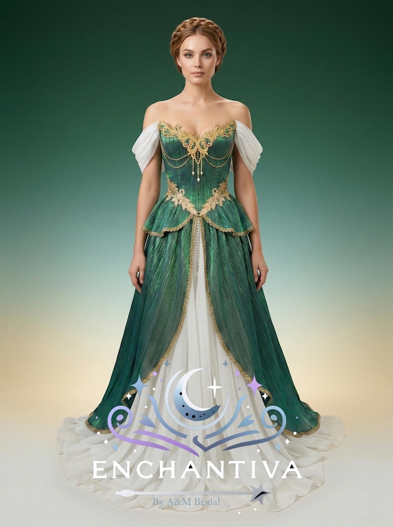 champagne and emerald green dress Emerald Green Bridesmaid Dresses
