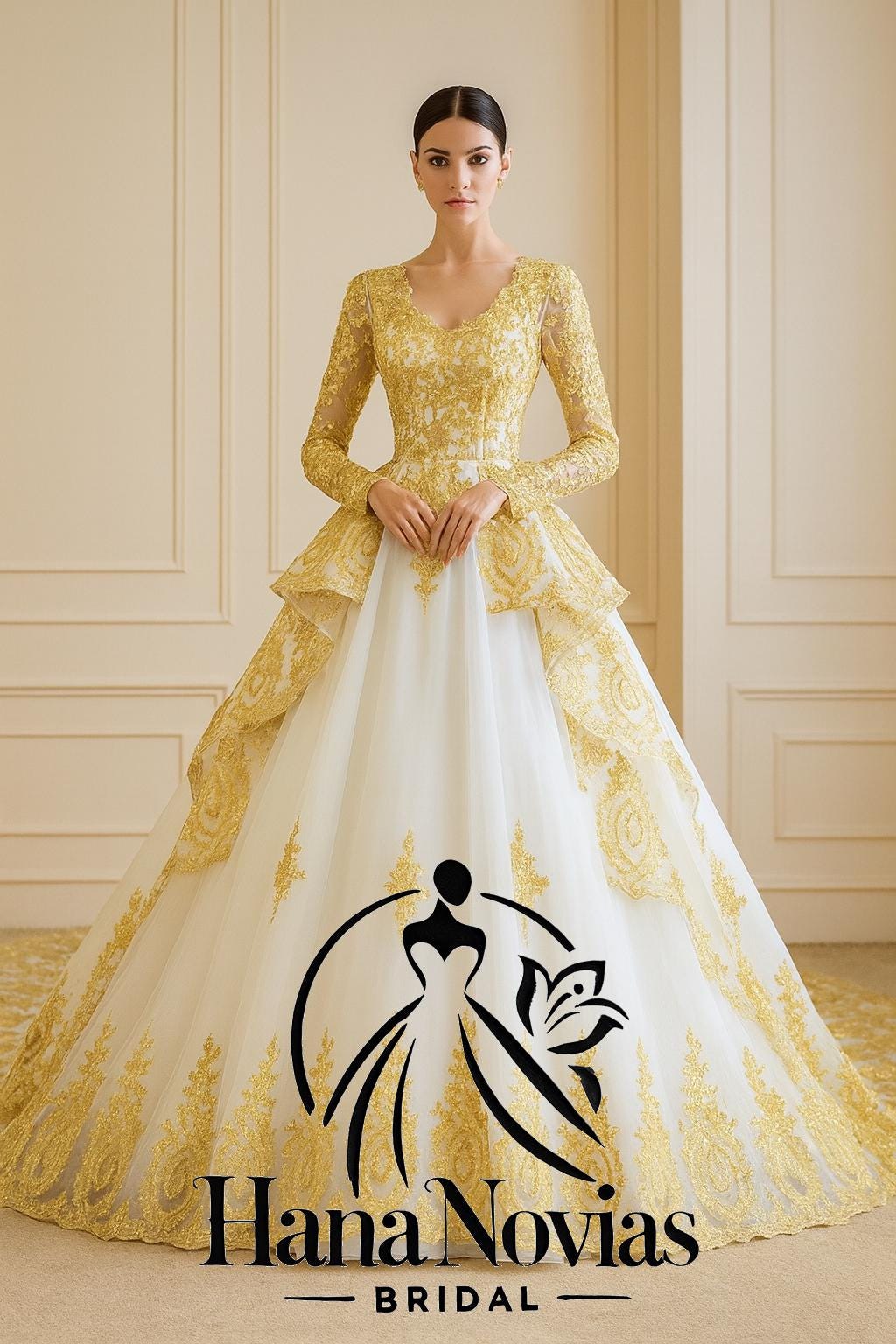 Evening Gown Yellow Gold Dress For Wedding Yellow Designer