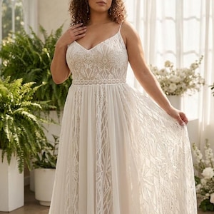 size 20 boho dress Avenue Size 20 NWT Maxi Dress Boho Long Flowy Straps Resort *Factory  Sealed*
