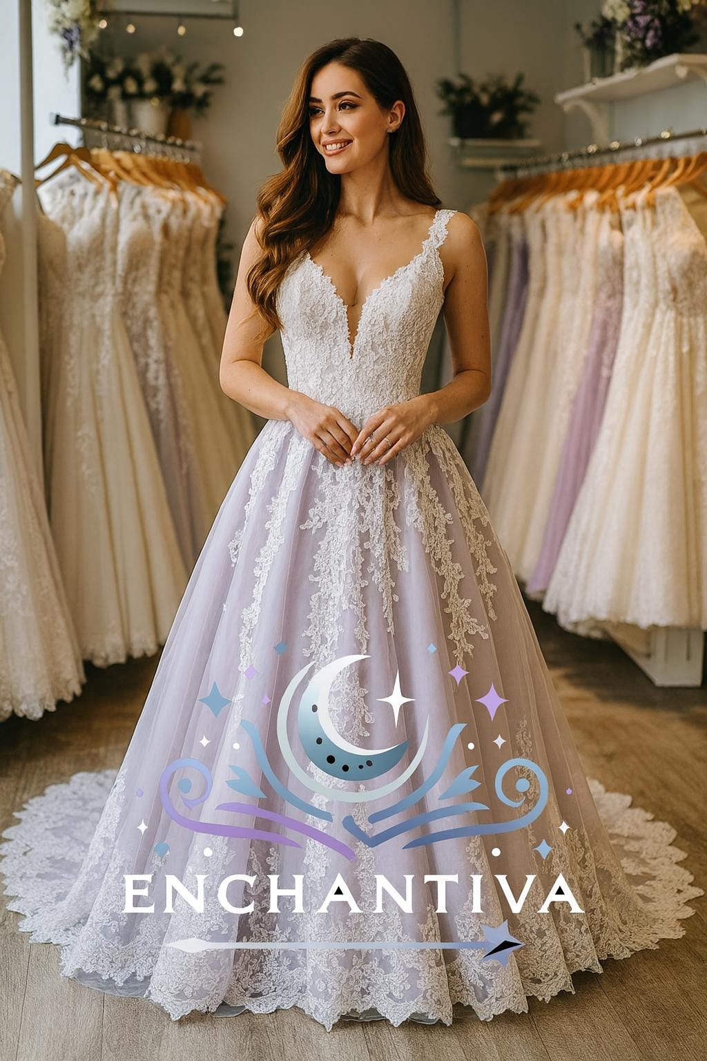 white wedding dress with purple accents Ombre Straps Slit Puffy Aline Gown and floor white wedding dress with purple