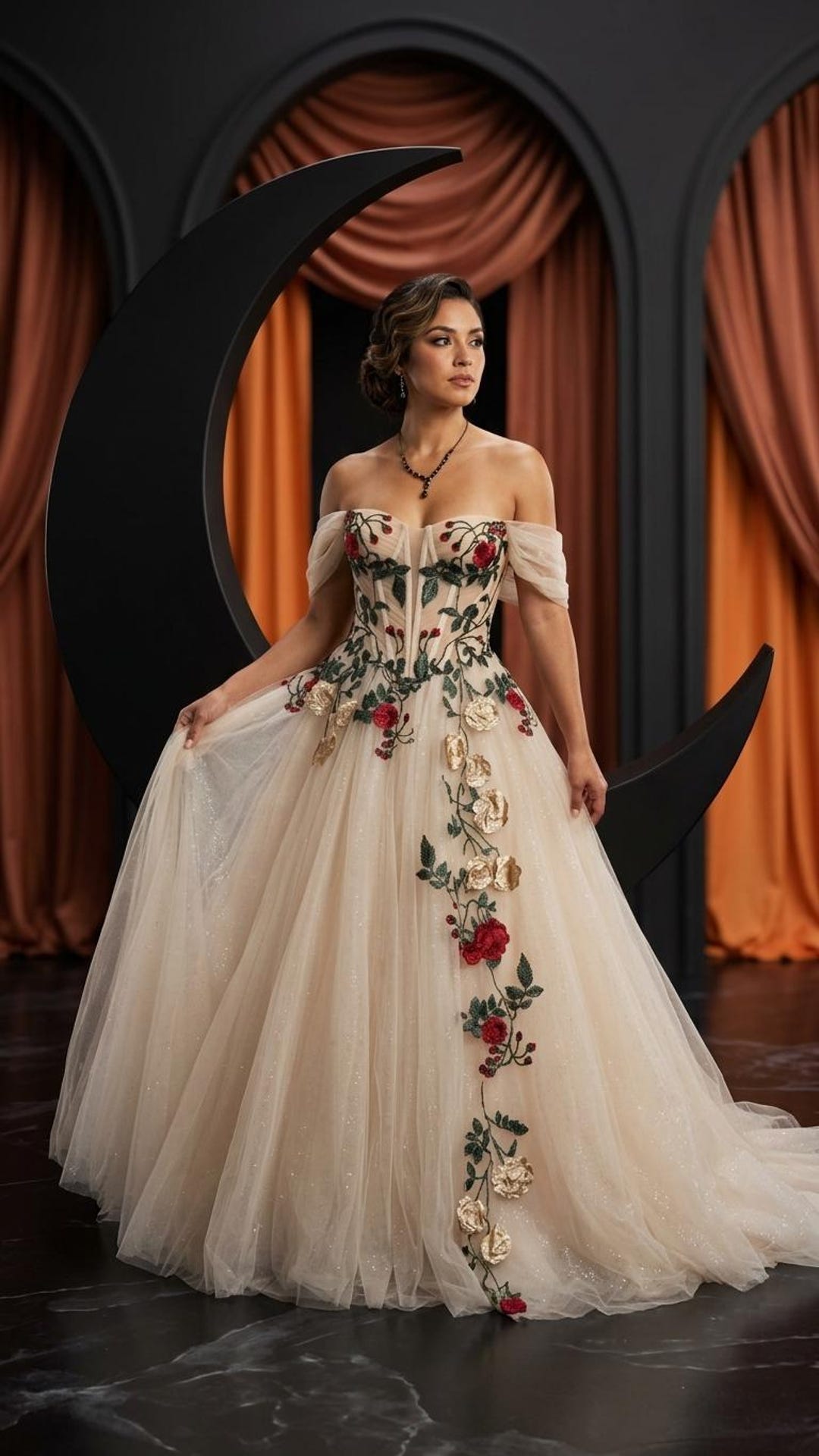 crimson and cream wedding dresses Strapless Ball Gown Red and White Wedding Dress with Sweetheart Other Color / 22W