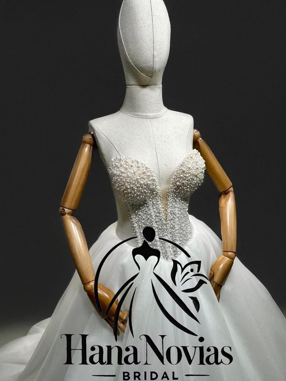 Intricate Beaded Sheer Corset Gown