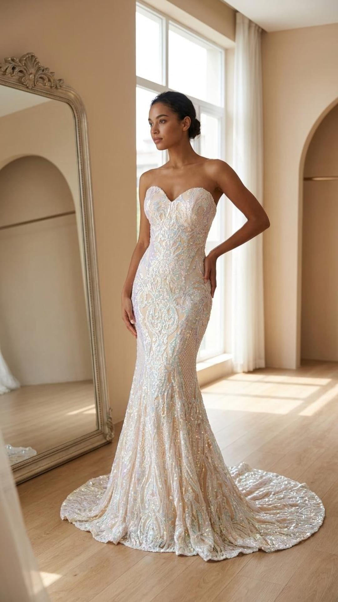 bridal mermaid dress Wholesale Luxury Strapless Mermaid Bridal Gown