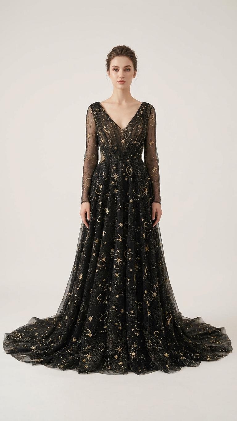 Black Lace Gothic Ball Gown Wedding Dress – Strapless Sweetheart ...