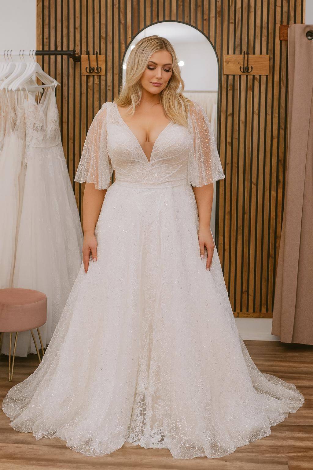 Plus size wedding dresses champagne - Etsy België, image size:1024x1536