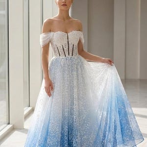 chinese dress ladies Royal Blue Lace Applique Beaded Strapless Wedding Dresses Mermaid Style  Bridal Dress Women Corset Royal Blue/White 12 at Amazon Women's Clothing  store