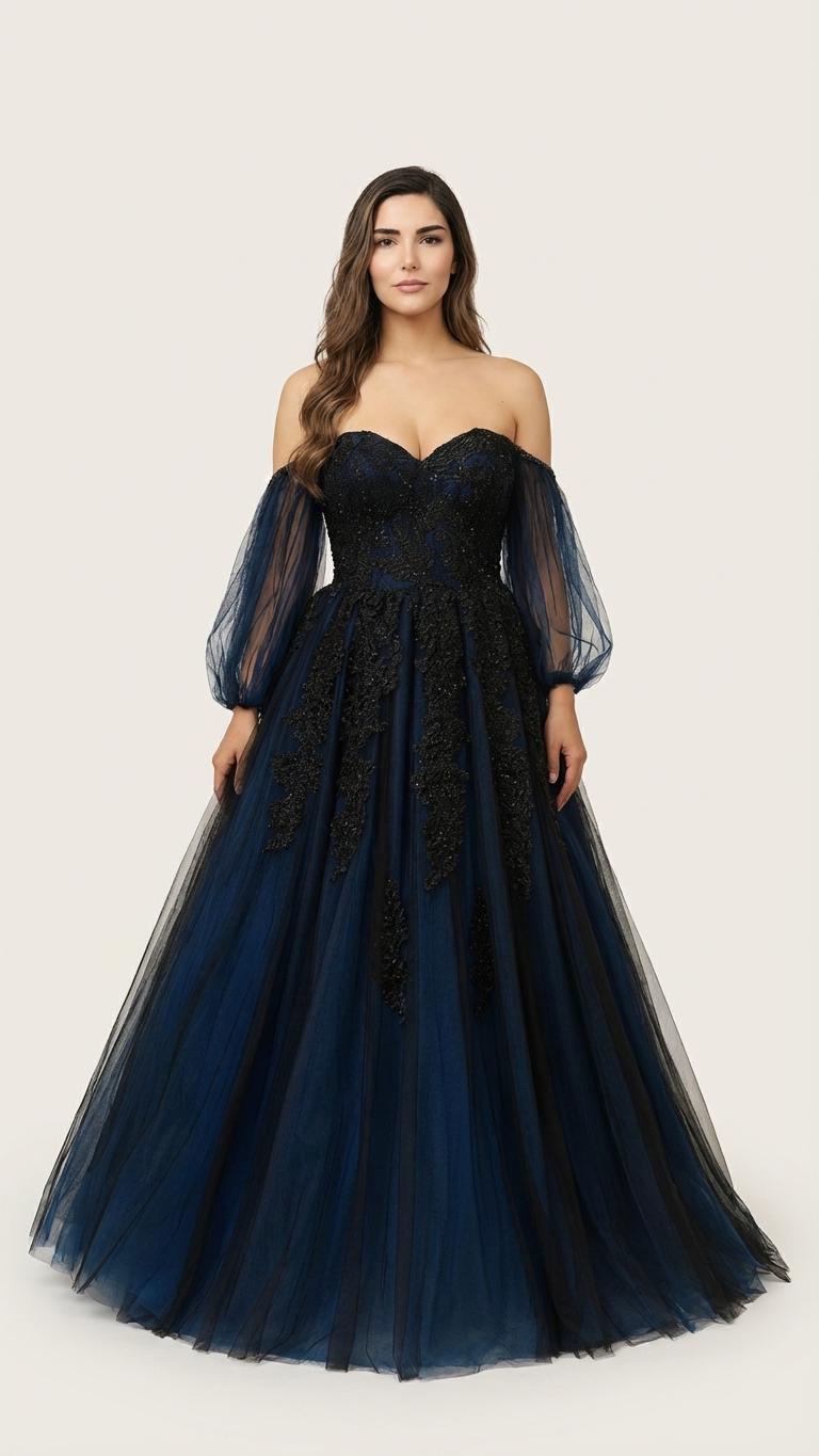 deep blue wedding dress Birdie Dress in Light Blue- Plus (1X,2X,3X) main image 0