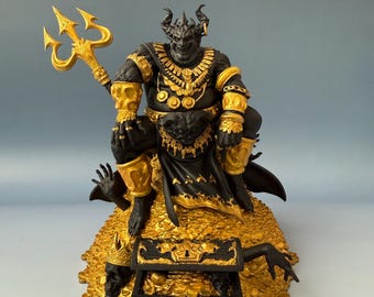 Mammon Statue, statuette of the demon of greed and wealth
