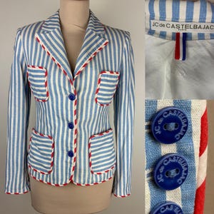 Jean Charles de Castelbajac Vintage Jacket 90s/2000s - Unique Jean Style with Original Buttons and Epaulettes, Made in France - JCDC
